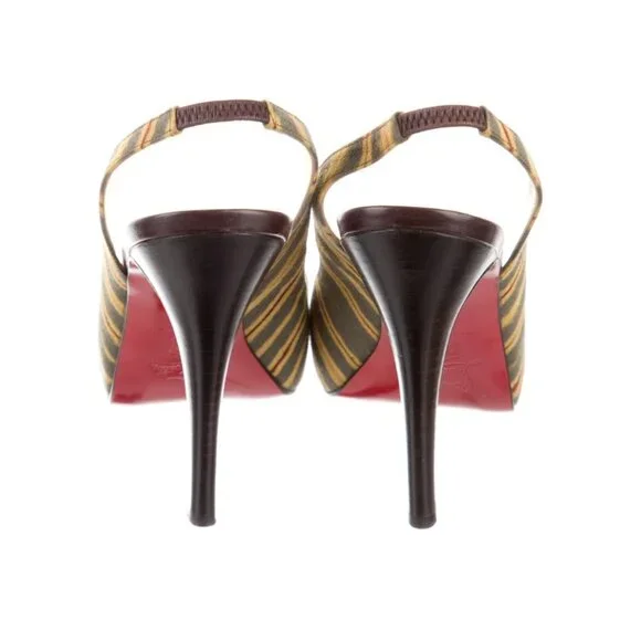 Christian Louboutin Striped Heels - Picture 4 of 7